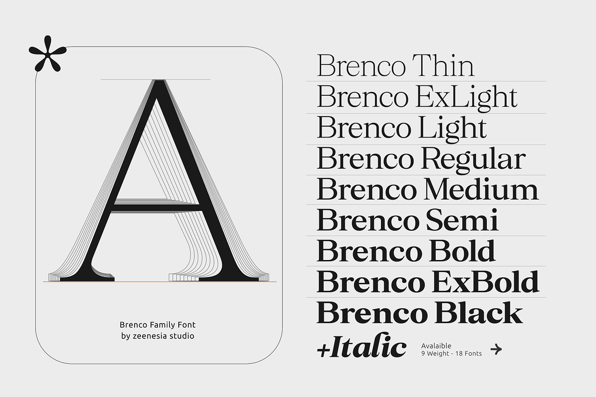 Brenco, a Serif Font by zeenesia (Photo 2 of 17)