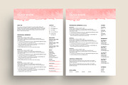 creative resume template ms word, a Resume Template by PinkJellyfish (Thumbnail 3 of 6)