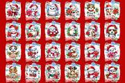 Christmas Santa Sack bundle, an Animal Illustration by ElenazlataArt (Thumbnail 2 of 10)