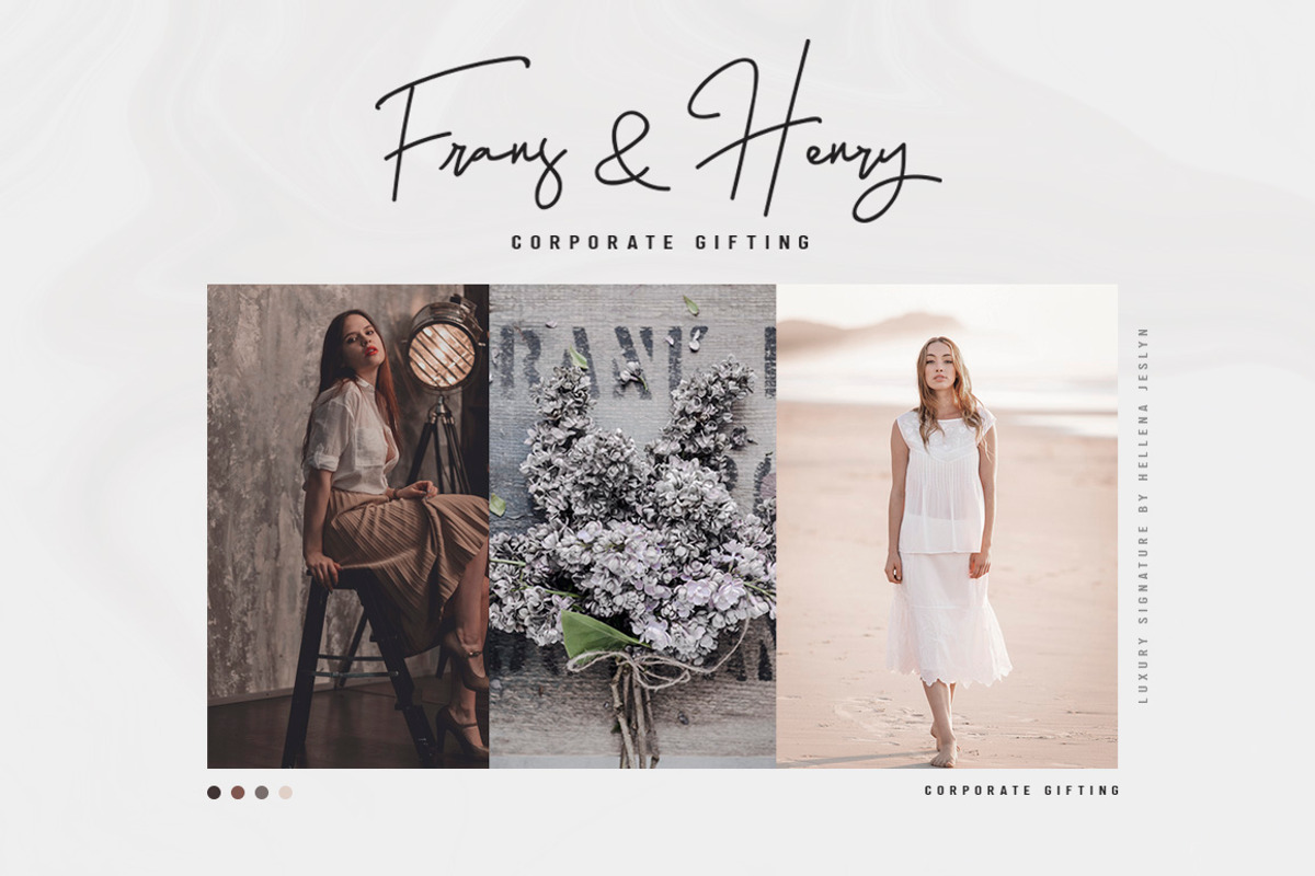Hellena Jeslyn Font Duo (Free Logo) preview 2