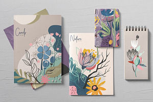 Abstract Floral Vector Set