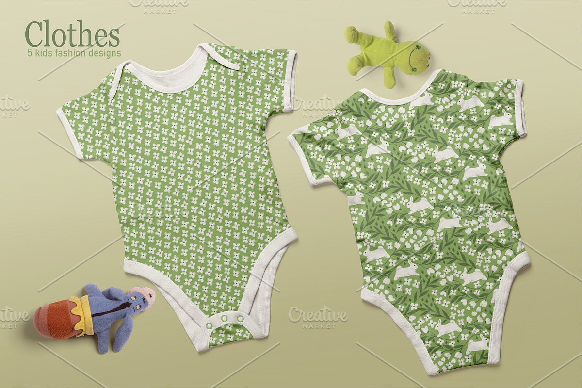 Spring Bunnies, a Pattern Graphic by MarynArts (Photo 4 of 5)