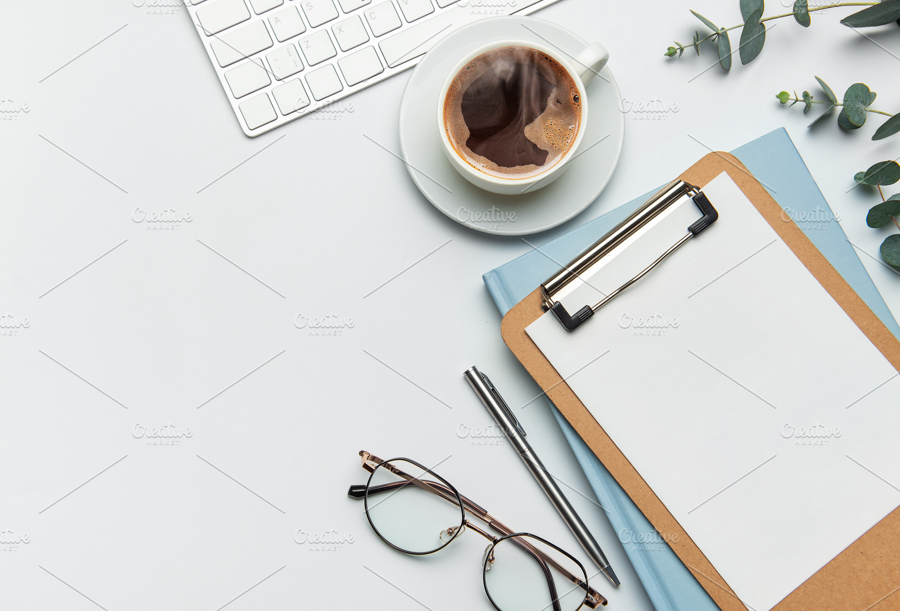 Stylish workspace is waiting for starting working day, a Business Photo by Olena Rudo