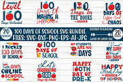 100 Days of School Svg Bundle, an Object Graphic by CrexoraLab (Thumbnail 1 of 4)