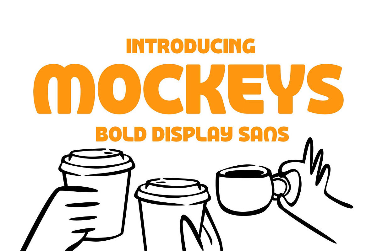 Mockeys-Bold Display, a Sans Serif Font by Arterfak Project (Photo 1 of 12)
