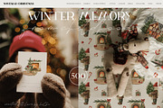 Winter memory Christmas, a Seasonal Illustration by LiChu Art (Thumbnail 1 of 30)