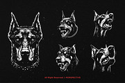 10 Bundle Dark Art Doberman Dog, an Illustration by Morspective (Thumbnail 3 of 7)