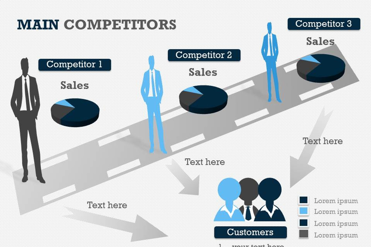 Main Competitors PowerPoint Template, a Presentation Template by Yes Presentations (Photo 23 of 26)