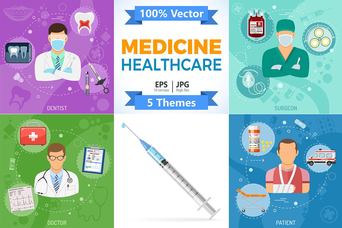 Medical Services Themes, a Healthcare Illustration by TAlex (Photo 1 of 6)