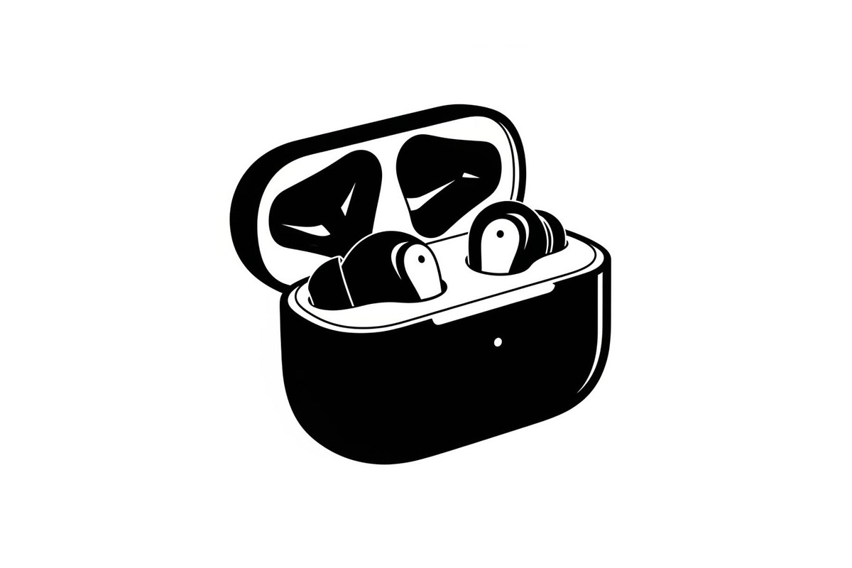 50 Wireless Earbuds Silhouette Icon, an Illustration by abu67222 (Photo 26 of 51)