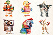 Adorable Crazy Animal Clipart, an Animal Illustration by Rose Art (Thumbnail 4 of 4)