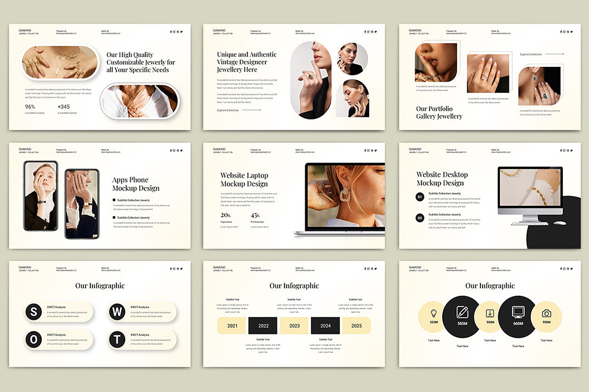 Jewerly Presentation Template, a Presentation Template by TypeMakers (Photo 3 of 5)