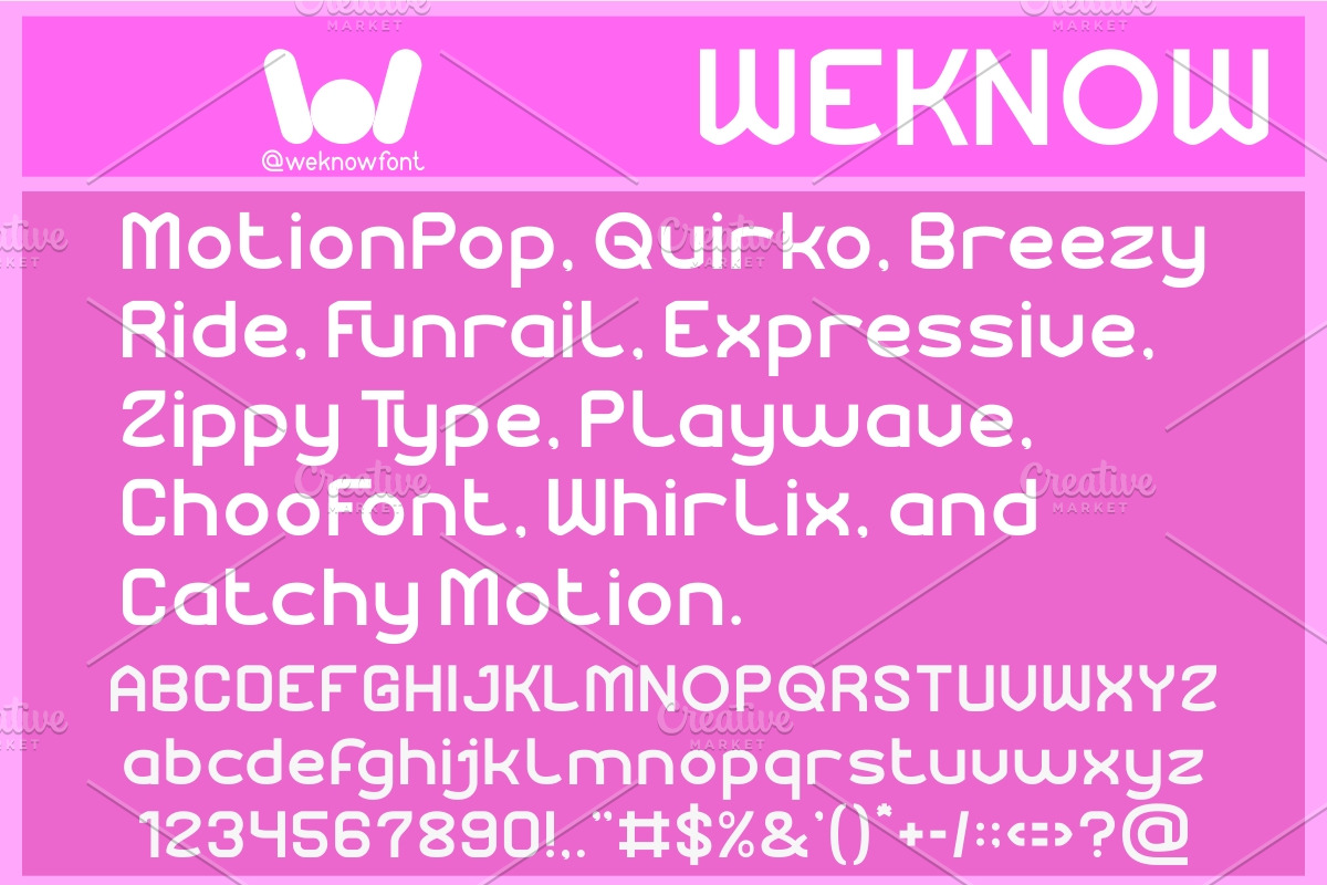 Bicycle Motion font, a Sans Serif Font by weknow (Photo 5 of 8)
