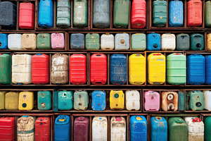 Arrangement of plastic colors, a Photo by Pavel_design