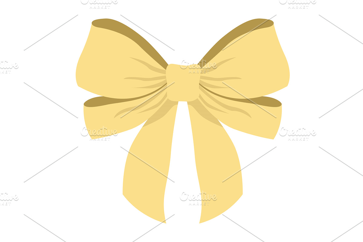 Bow icon. Cartoon ribbon for, an Object Illustration by the8monkey