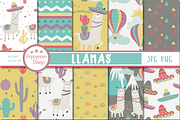 LLamas paper, a Pattern Graphic by Poppymoondesign (Thumbnail 1 of 2)