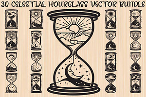 Celestial Sun Moon Hourglass Bundle