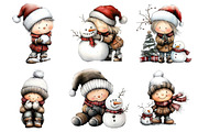 Whimsical Winter Kids Clipart Bundle, an Illustration by Daily.Designs (Thumbnail 4 of 5)