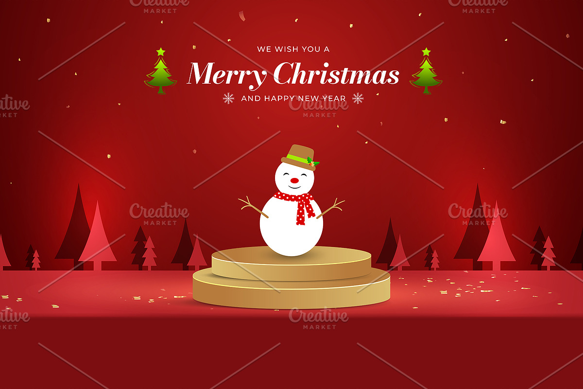 Creative Christmas vector banner