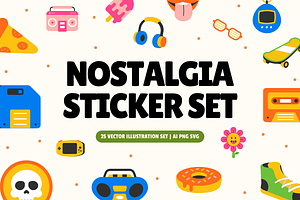 Nostalgia Sticker Set