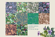Tropical floral patterns set, a Pattern Graphic by emeraldthue (Thumbnail 10 of 28)