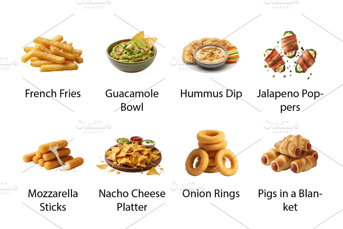 Midnight Snacks & Finger Foods - PNG, a Food Illustration by Nurlan's shop (Photo 3 of 5)