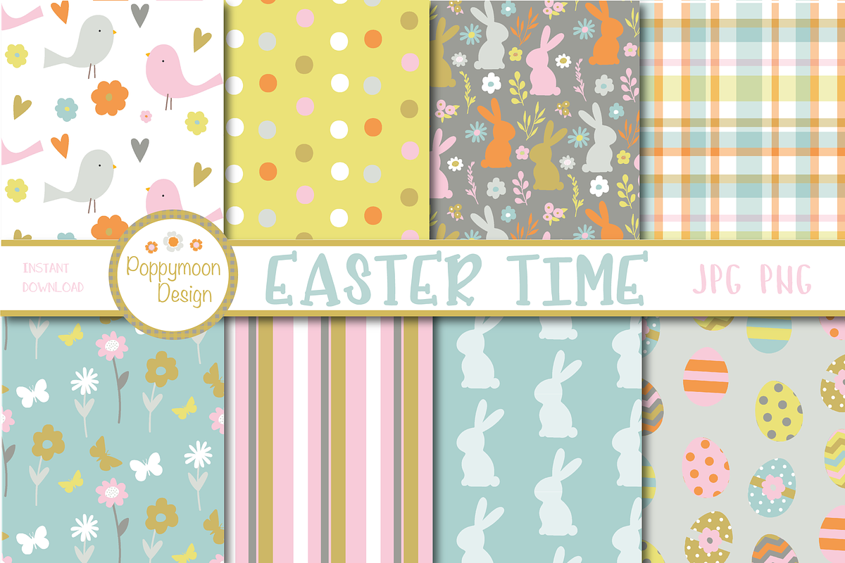 Happy Easter, a Texture Illustration by Poppymoondesign