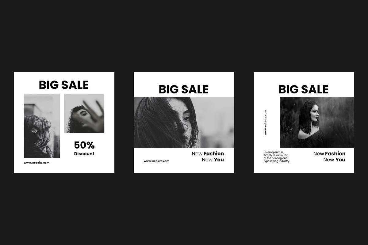 Fashion Instagram Post Templates Kit, a Social Media Template by GenesisCreativeCo (Photo 5 of 5)