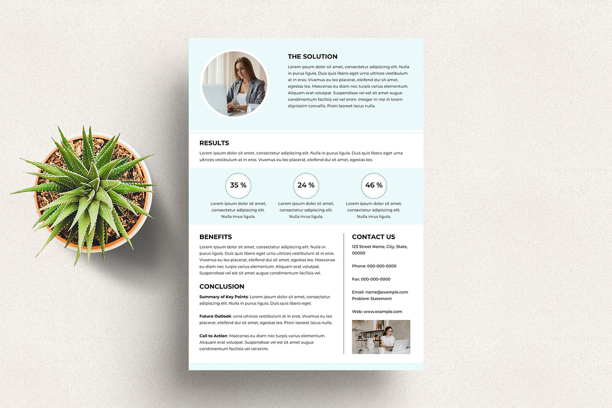 Minimalist Case Study Flyer, a Flyer Template by SmmrDesign (Photo 4 of 5)