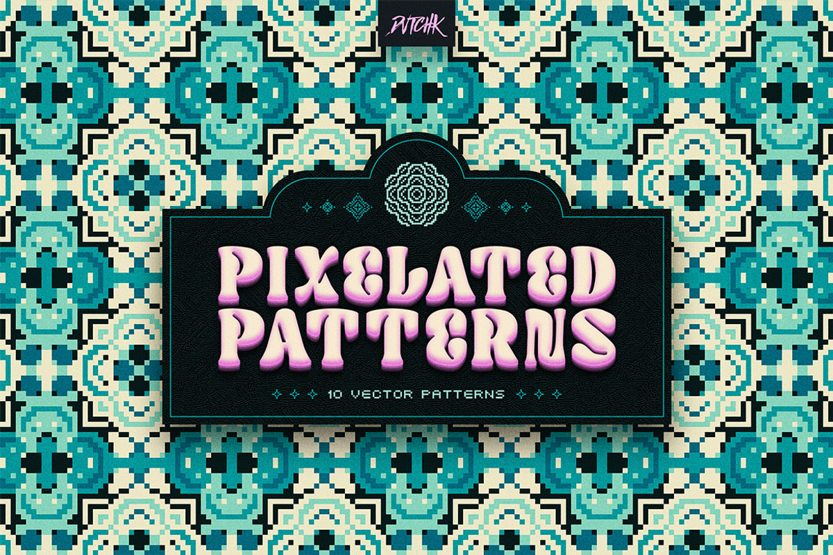Pixel Mosaic Patterns | Vol. 07, a Pattern Graphic by dvtchk (Photo 9 of 10)