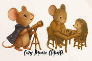 Cozy Mouse Cliparts – Vol. 1, an Object Graphic by Massi-Designs (Thumbnail 3 of 4)