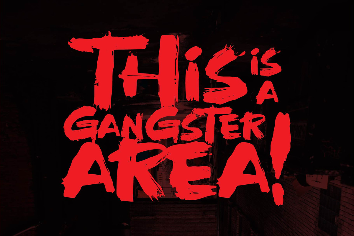 Dark Sincity - Display Font, a Font by Olexstudio (Photo 2 of 8)