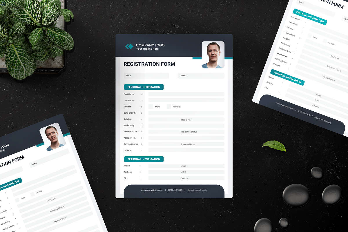 Minimalist Registration Form, a Stationery Template by Annora Studio (Photo 1 of 4)
