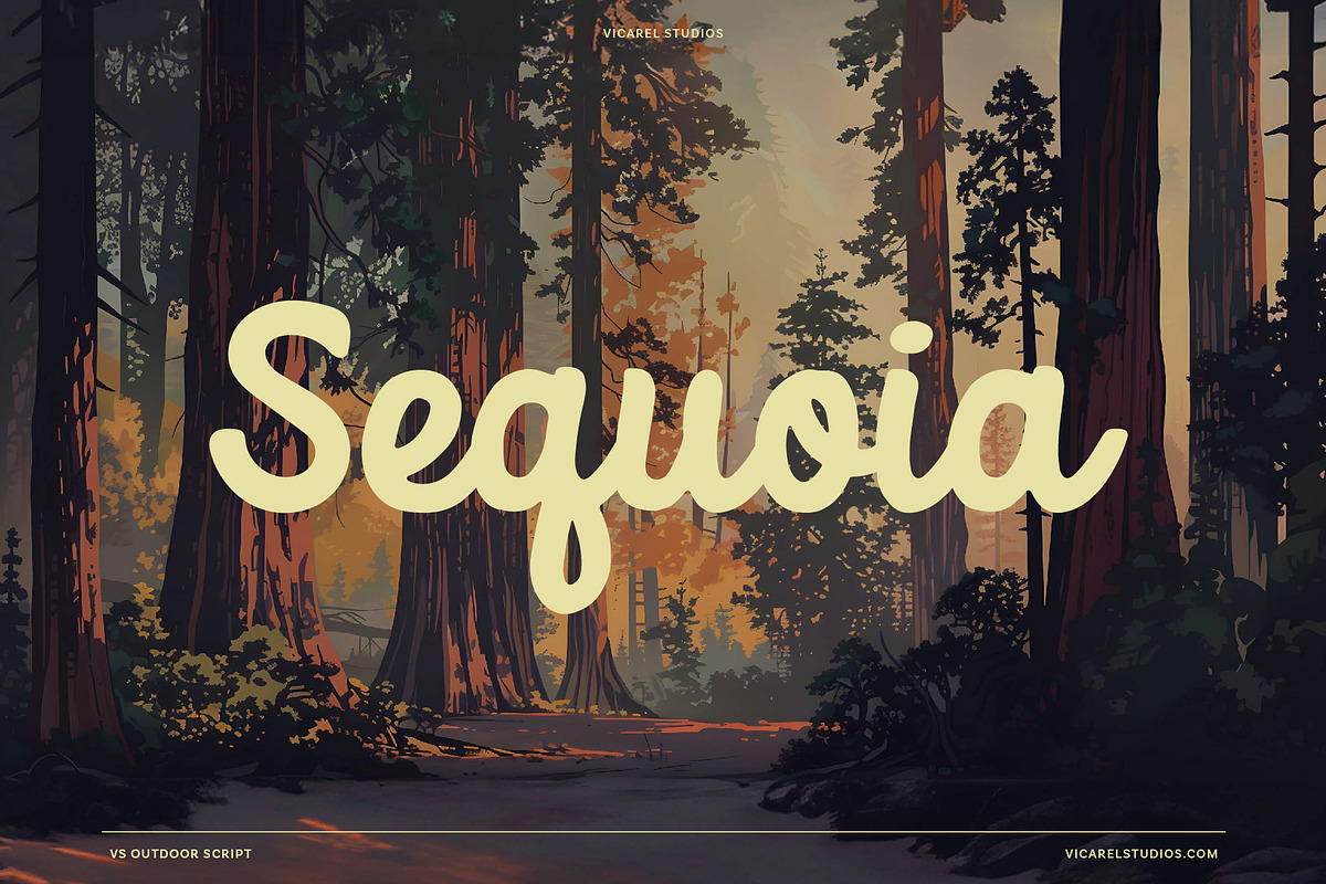 Outdoor Script | National Park Font, a Script Font by Vicarel Studios (Photo 4 of 27)