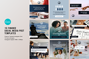 15 Finance Social Media Templates, a Social Media Template by Sincerely Media (Thumbnail 1 of 9)