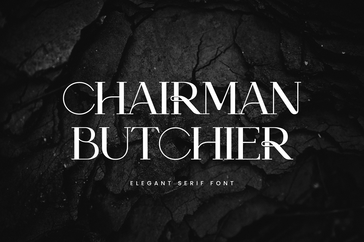 Chairman Butchier Elegant Serif Font, a Serif Font by UICreative (Photo 1 of 13)