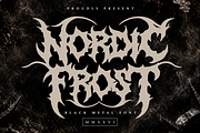 Nordic Frost | Black Metal Font, a Symbol Font by Masyafi Studio (Thumbnail 1 of 9)