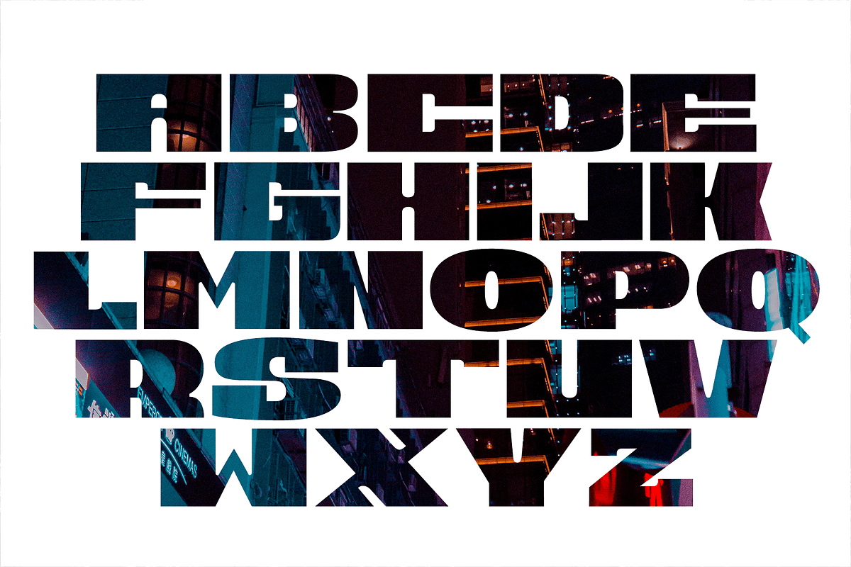 Azera – Bold Display Font, a Sans Serif Font by overlaytemplates (Photo 4 of 5)