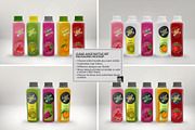 Clear Juice Bottle Sets Mockup, a Packaging Mockup by INCDesign (Thumbnail 5 of 10)