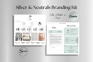 Canva Silver & Neutrals Brand Kit
