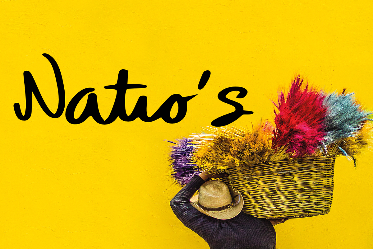 Natio’s Font + 5 FREE logos