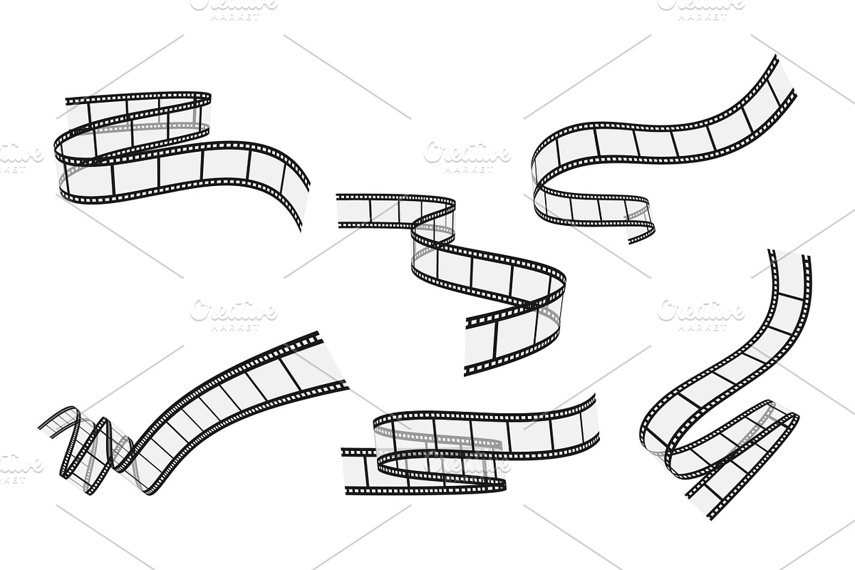 Realistic Transparent Film Strips, a Technology Illustration by PsychocheArt (Photo 1 of 8)