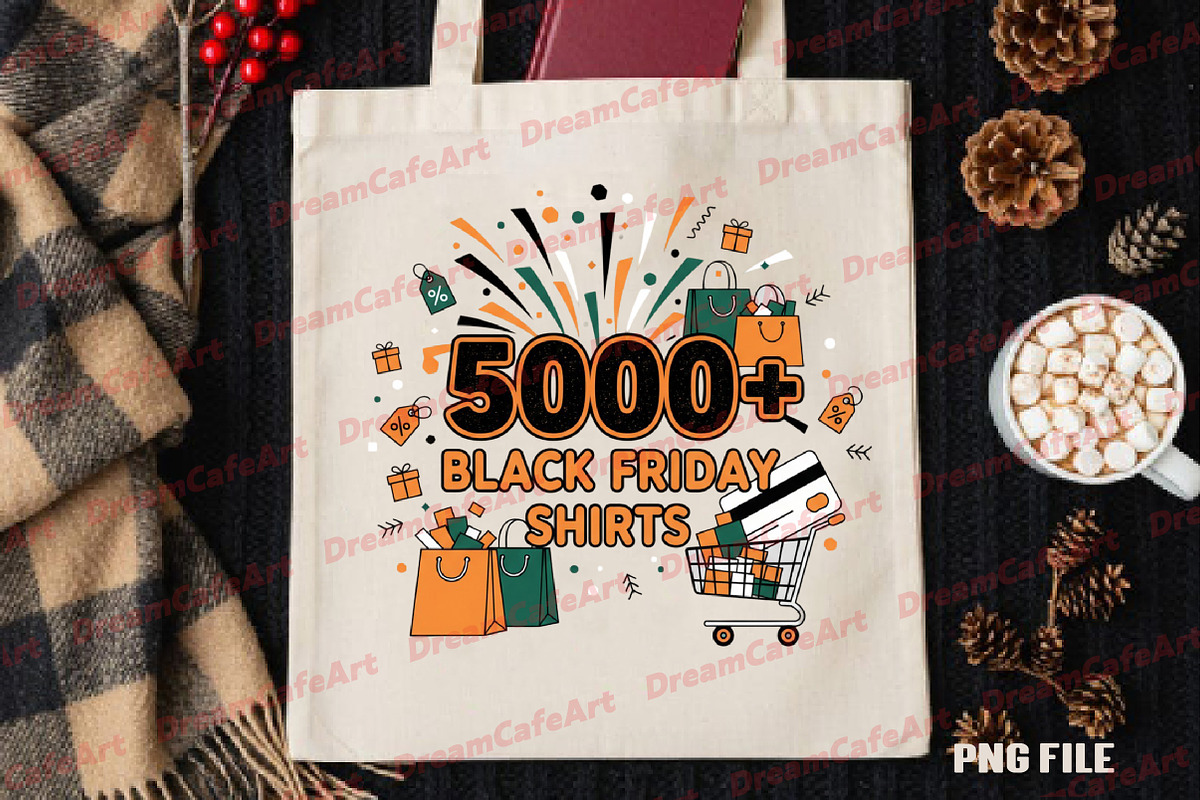 Black Friday Shirt PNG, an Illustration by DreamCafeArt (Photo 4 of 4)