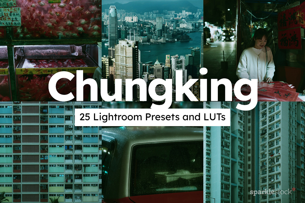 25 Chungking Lightroom Presets LUTs, a Preset Add-On by SparkleStock (Photo 1 of 14)