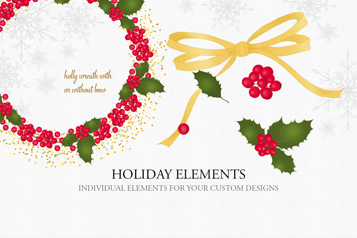 Holiday Alphabet Design Set, a Decorative Illustration by Maggie Stilwell Design (Photo 6 of 10)