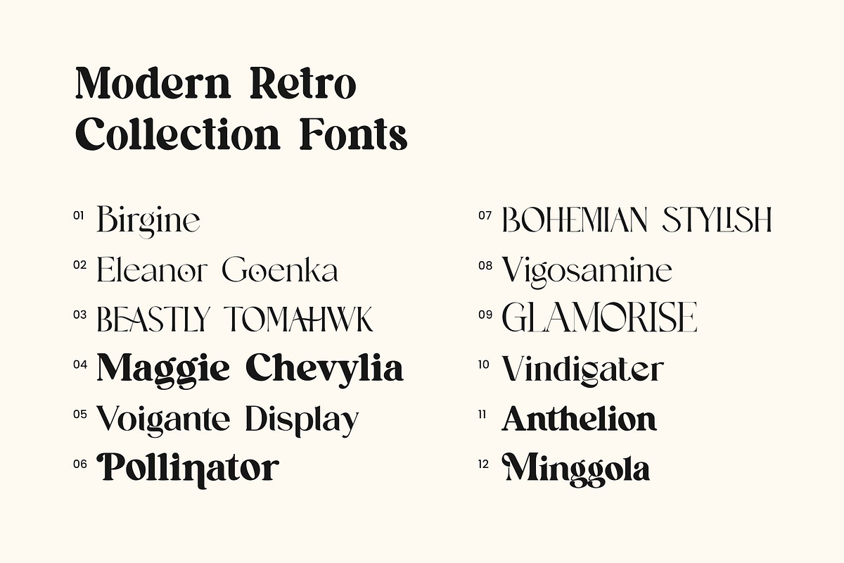 Modern Retro Font Bundles, a Serif Font by UICreative (Photo 6 of 14)