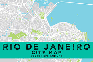 Rio de Janeiro city map