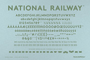 National Railway - A Rustic Font, a Sans Serif Font by Komet & Flicker (Thumbnail 15 of 15)