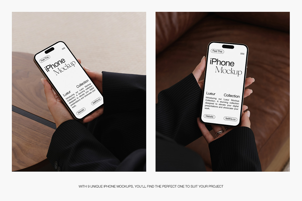 Device & Branding Mockup Bundle, an iPhone Mockup by Feel This (Photo 5 of 26)