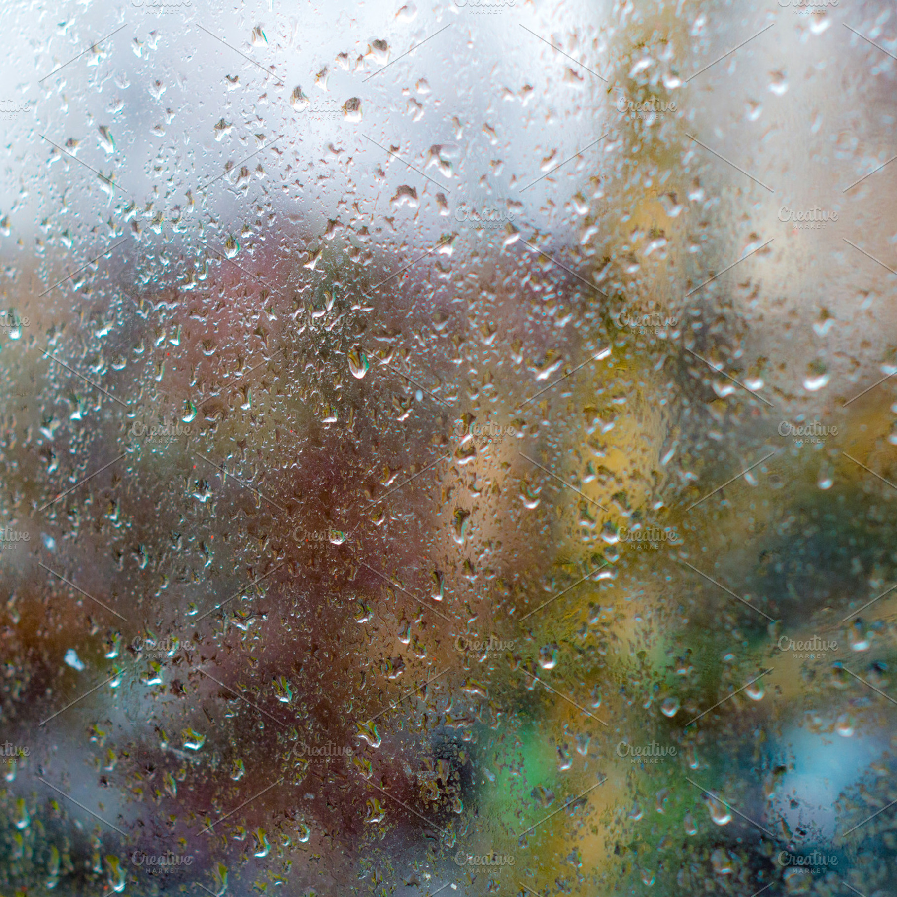 Rain drops containing rain, window, and drops